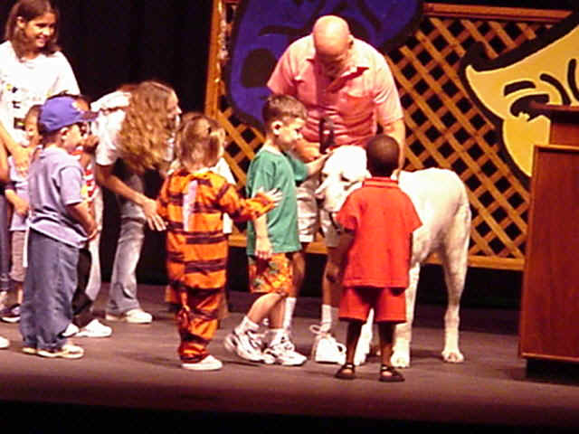 Marky with kids