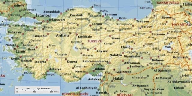 Map of Turkey